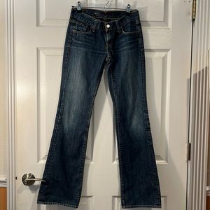 Levi’s Capital Swank low slim boot jeans. Size 26L, 31” inseam